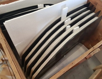 Heavy-duty crates for ballistic glass